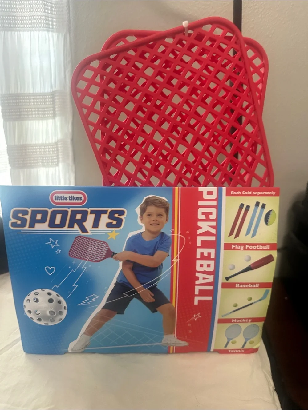 Little Tikes Red Pickleball Paddle Set New in sealed box